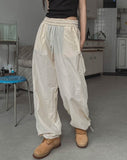 Blend stitch balloon banding pants