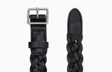Easel twist leather belt