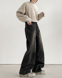 Vortex Washing Wide Denim Pants