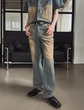 Summer Cool Oil Washed Flare Denim Pants