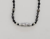 Tosan Beaded Metal Vintage Gemstone Necklace