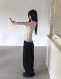 [SET] Bento Basic See-Through Sleeveless Cardigan Set