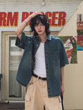 Jane Damage Half Denim Shirt