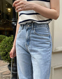 Daron Back Pocket Wide Denim Pants