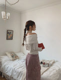 Rolly Tie Off Shoulder Long Sleeve Tee