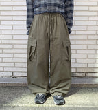 D-Uni Banding String Wide Cargo Pants