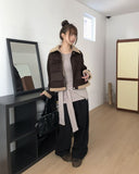 Renee Crop Wool Big Pocket Mustang Jacket