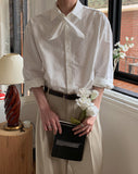 Luke Ribbon Tie Over Fit Shirt