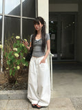 Plen Shirring RIb Slim Crop Short Sleeve T-shirt