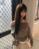 [Fake Layered] Ilun Dot Layered Long Sleeve T-Shirt