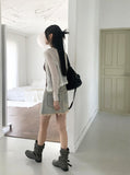 Litu Change of Season Frill Strap See-Through Long Sleeve Cardigan