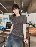 [LAN ARCHIVE] Front Shirring Short Sleeve T-Shirt