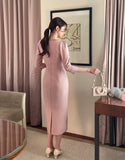 Laibis Drape Shirred H-Line One Piece