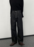 Roll Up Down Wide Denim Pants Regular Ver