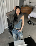 Reki Summer Square Mesh Knit