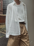 Way see-through check shirt
