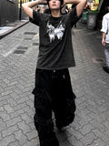 Pigment Fly Washing Charcoal Short Sleeve Tee