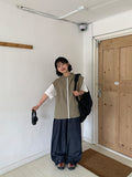 Kekun Frill Denim Wide Pants