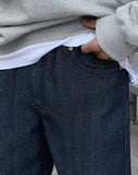 Burnett non-fade raw denim pants