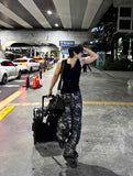 Summer Camo Wide Cargo Pants