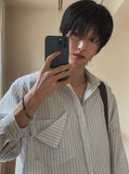 Centi Tri Pocket Stripe Shirt