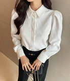 Tiens Puff Shirt Blouse