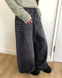 [MADE] N-T Stud Pocket Balloon Fit Washed Denim Long Pants
