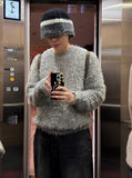 Pitenifer two-tone angora knit