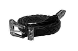 Western slim mesh belt