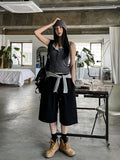 Yojeu Button Ribbed Layer Sleeveless