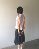 Hetty Tiered See-Through Frill Banding Midi Skirt