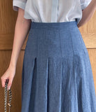 Belluan Tencel Collar Puff Blouse
