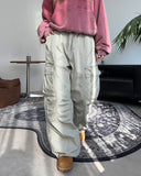 Elden diagonal zipper cargo pants