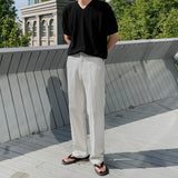 Weaven Linen Semi-Wide Slacks