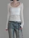 Airy Recycled Deep Round Neck Tee