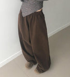 Turnon Cotton Color Wide Banding Pants