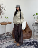 Alp Punching Knit Cardigan