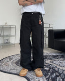 Khans Eyelet Cotton Cargo Pants