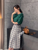 [Scarf set] Bersi Basic Half Knit