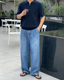 Lovey Linen Wide Denim Pants