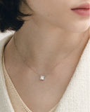 Essence Lab Diamond 14K 1 Carat Fancy Princess Necklace