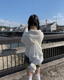 Cite Pocket Washing Mini Skirt Pants