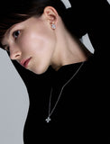 Essence Silver (W) Moissanite Bain Earrings M