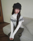 Ledan Turtleneck Layered Long Sleeve T-Shirt