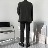 Check wool jacket
