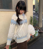 Emb Nordic Jacquard Loose Knit