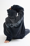 Archive dyeing crack overfit hoodie