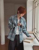 Reina Summer Check Over Fit Shirt