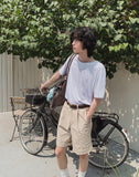 [LANARCH] Basic U-Neck Short Sleeve T-Shirt