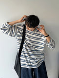Linen stripe knit